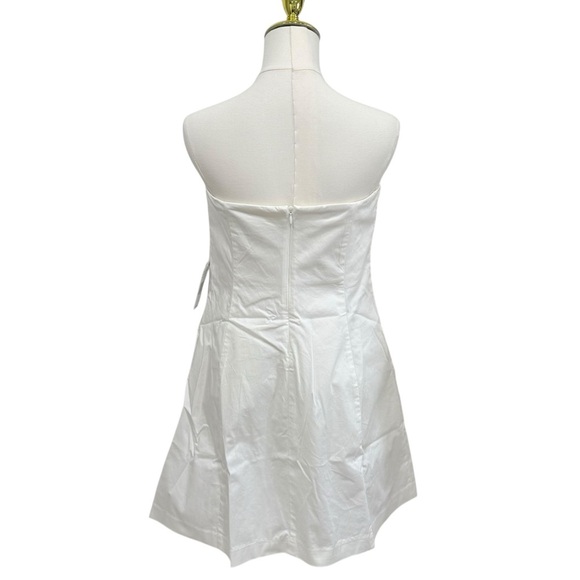 Mestiza New York Alba Cotton Sateen Strapless Flower Mini A-Line Dress SZ 8 NWT - Picture 10 of 16